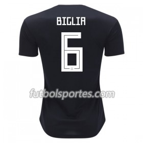 Camisetas Argentina Biglia 6 Segunda Equipacion Mundial 2018